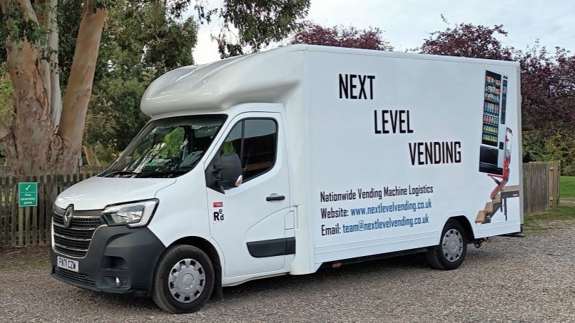 Next Level Vending van banner